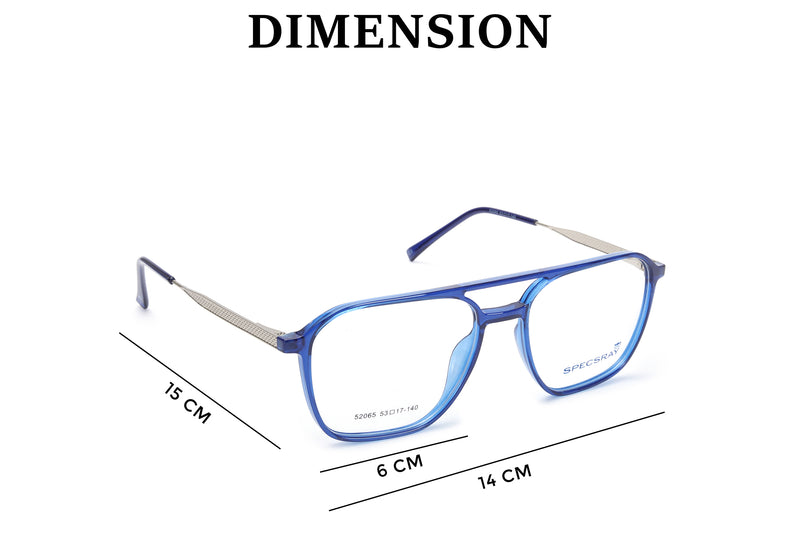Rectangle Full Rim Eyeglasses For Men And Female