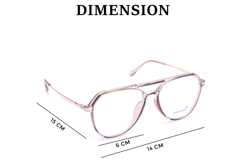 Aviator Full Rim Eyeglasses For Men