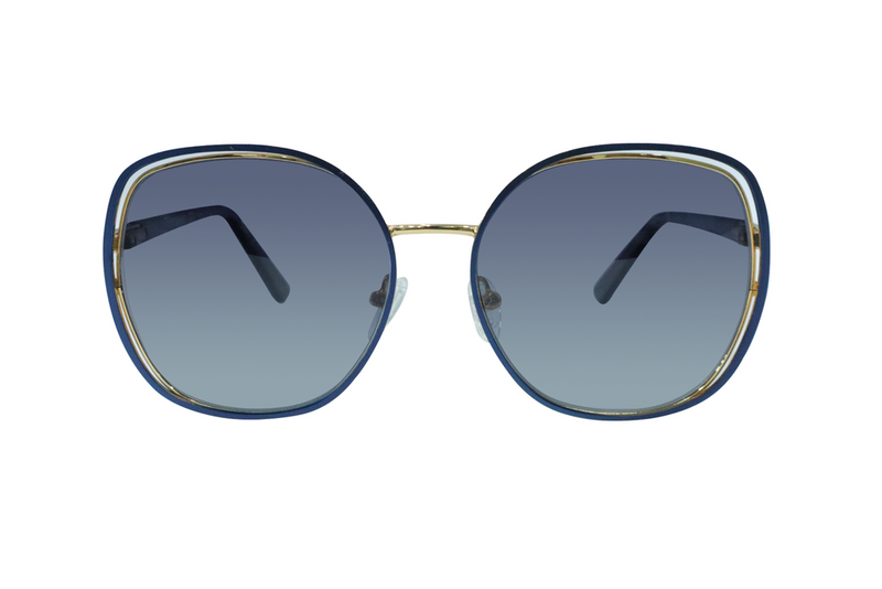 Cateye Full Rim Metal Sunglasses for Women