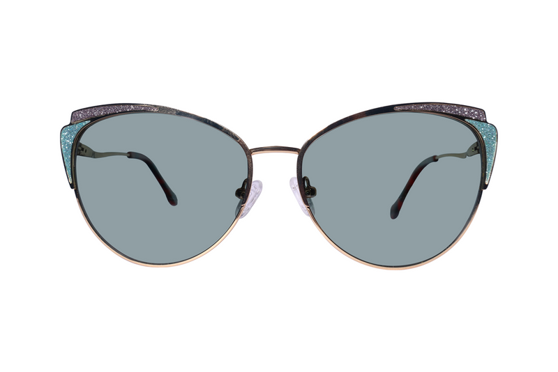 Cateye Full Rim Metal Sunglasses for Women