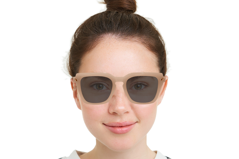 Square Full Rim Acetate Sunglasses for Women
