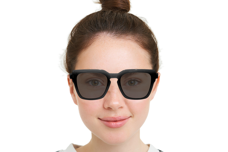 Square Full Rim Acetate Sunglasses for Women