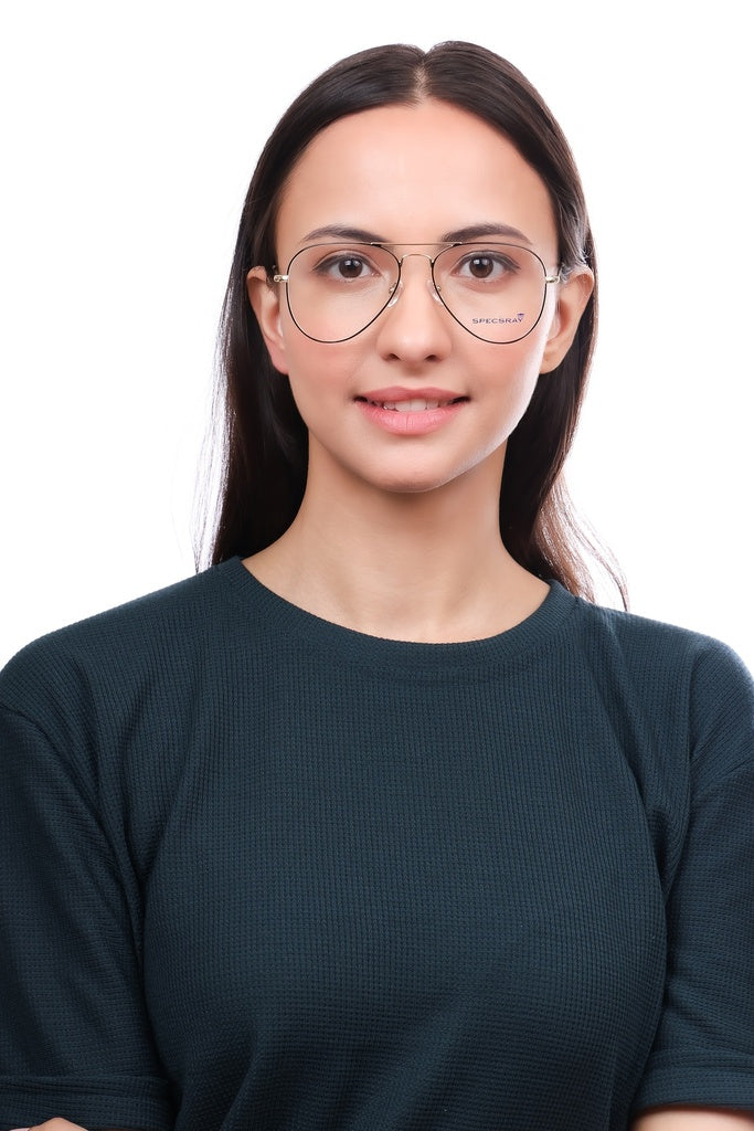 Aviator Full Rim Eyeglasses For Men