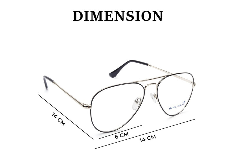 Aviator Full Rim Eyeglasses For Men