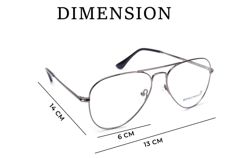 Aviator Full Rim Eyeglasses For Men