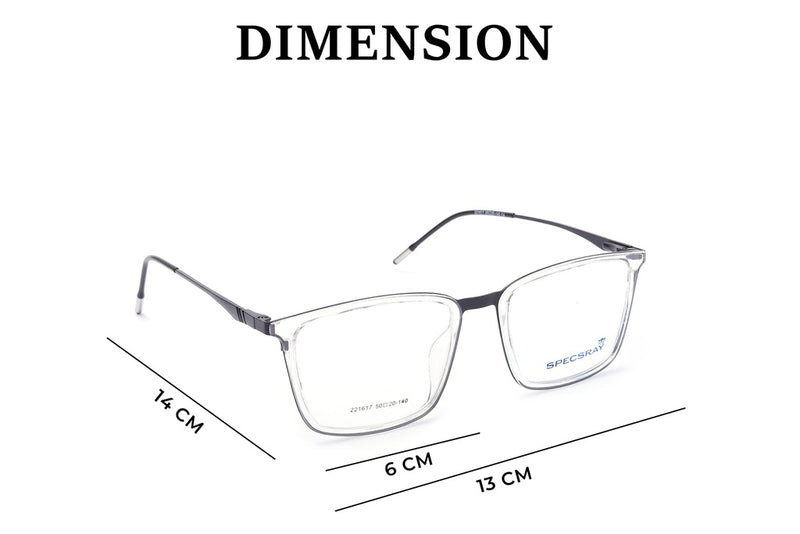 Square Full Rim Eyeglasses For Men And Women