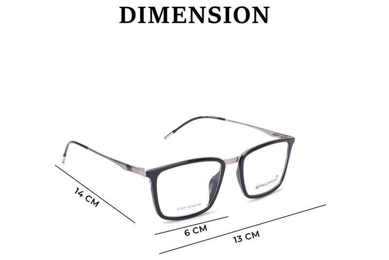 Square Full Rim Eyeglasses For Men And Women
