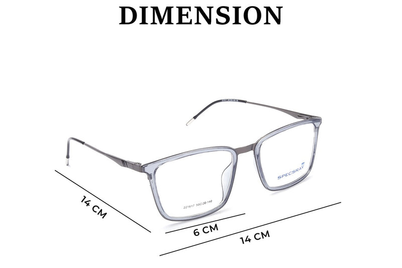 Square Full Rim Eyeglasses For Men And Women