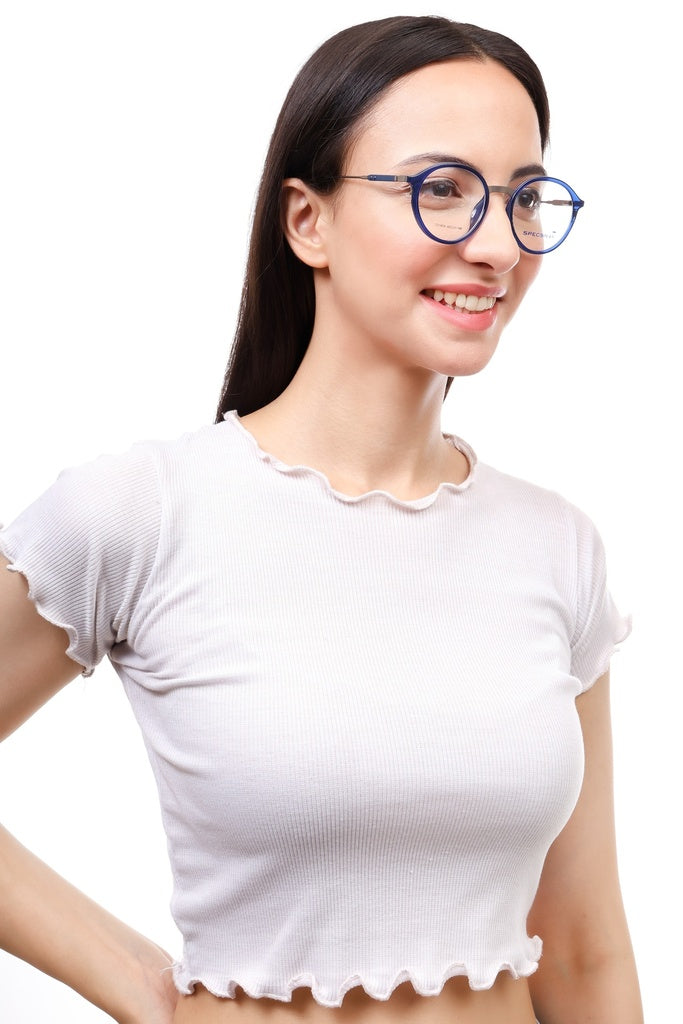 Round Full Rim Eyeglasses For Men And Women