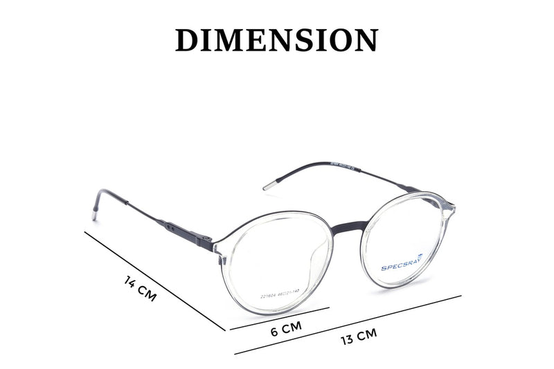 Round Full Rim Eyeglasses For Men And Women