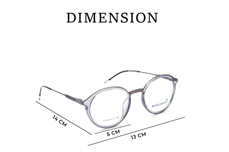 Round Full Rim Eyeglasses For Men And Women