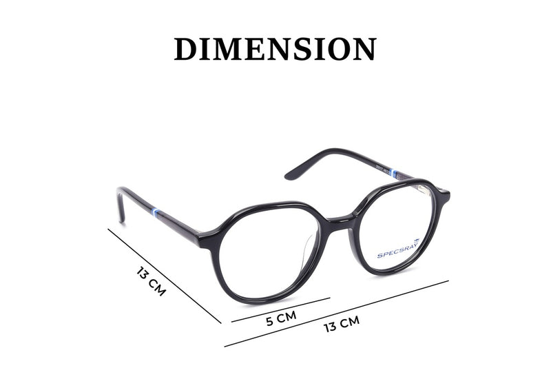 Round Full Rim Eyeglasses For Kids