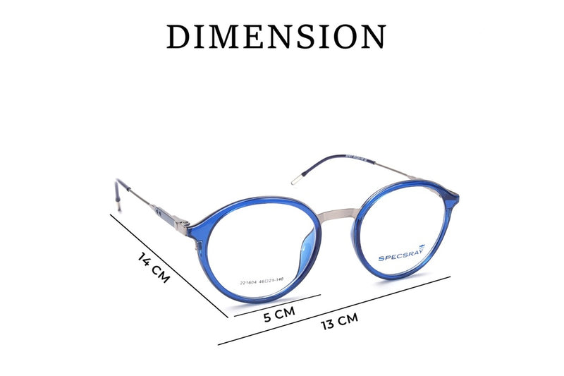 Round Full Rim Eyeglasses For Men And Women