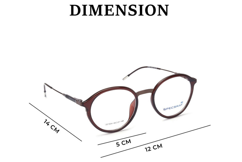 Round Full Rim Eyeglasses For Men And Women