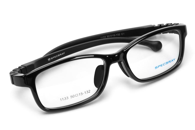 Rectangle Full Rim Eyeglasses For Kids