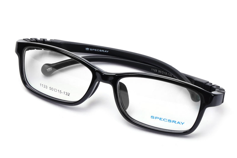 Rectangle Full Rim Eyeglasses For Kids