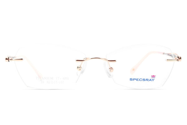 Rectangle Rimless Eyeglasses For Women