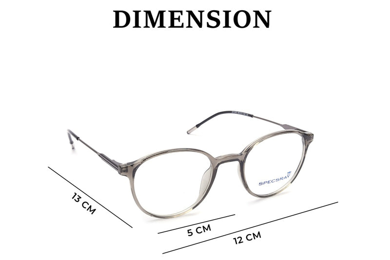 Round Full Rim Eyeglasses For Unisex