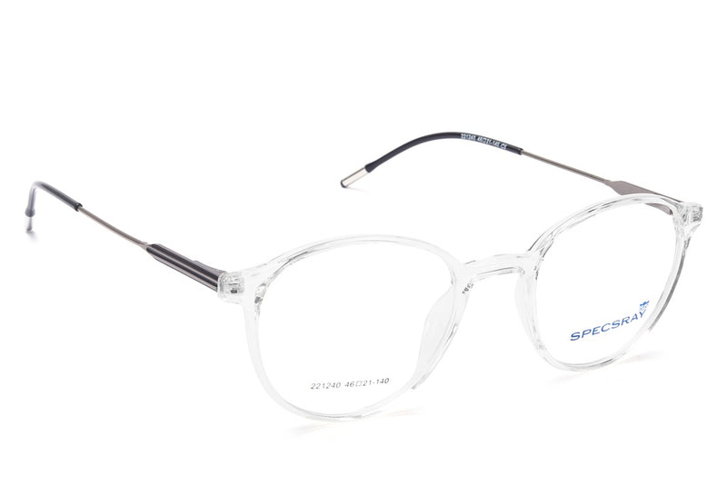 Round Full Rim Eyeglasses For Unisex