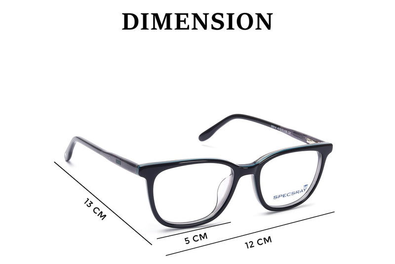 Square Full Rim Eyeglasses For Kids