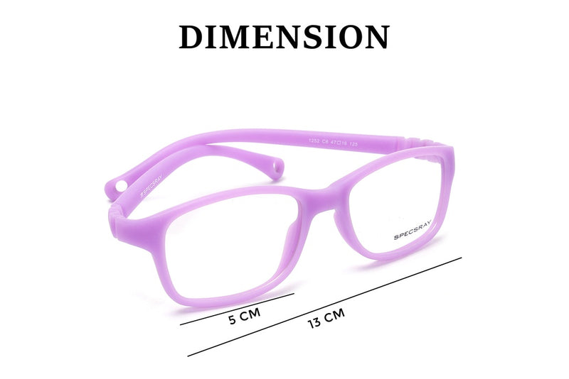 Square Full Rim Eyeglasses For Kids