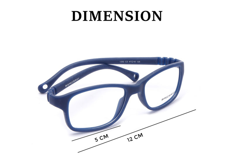 Square Full Rim Eyeglasses For Kids
