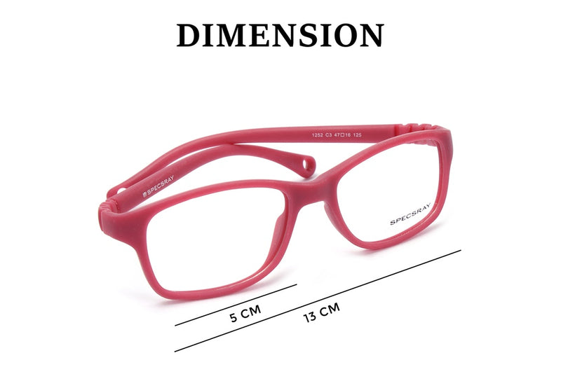 Square Full Rim Eyeglasses For Kids