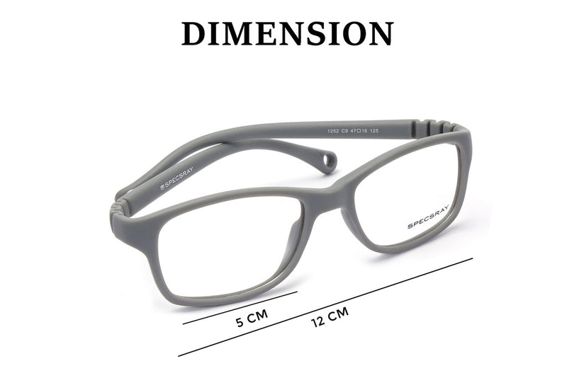 Square Full Rim Eyeglasses For Kids
