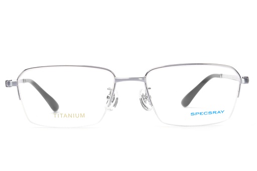 SpecsRay Half Rim Metal (Silver) [92009] [1377]