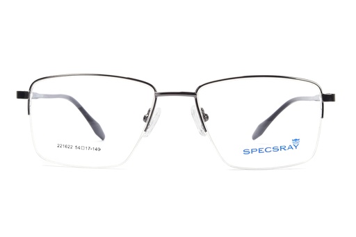 SpecsRay Rectangle Half Rim (Gunmetal) [221622] [1268]